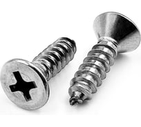 Нержавеющий саморез с потайной головкой KREPFIELD 4,2x60 мм, DIN 7982, А2, крестообразный шлиц PH, 40 шт. 7982А2САМОРЕЗ4.2X60-40