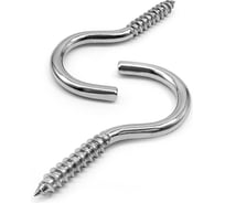 Нержавеющий шуруп с крюком KREPFIELD 5,2x80 мм, ART 8317, А4, 1 шт. 8317А4ШУРУПСКРЮКОМ5,2X80-1