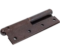 Г-образная прямая петля ALDEGHI LUIGI SPA 120x70 мм, цвет: бронза, левая 107AB120S