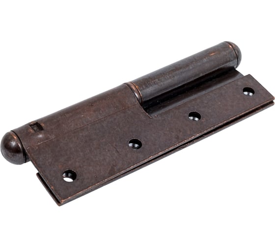 Г-образная прямая петля ALDEGHI LUIGI SPA 120x70 мм, цвет: бронза, левая 107AB120S 1