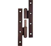 Н-образная шарнирная петля ALDEGHI LUIGI SPA 140x55 мм, цвет: бронза, правая 105AB140D