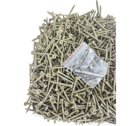 Саморезы для монтажа террас и фасадов Camo Deck Wood Screws 41x4,2 mm, C4, T20 1750 шт., с антикоррозийным покрытием, арт. 411750C4