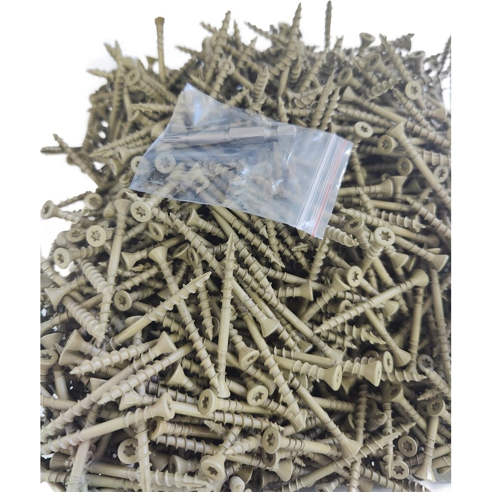 Саморезы для монтажа террас и фасадов Camo Deck Wood Screws 55x4,5 mm ...