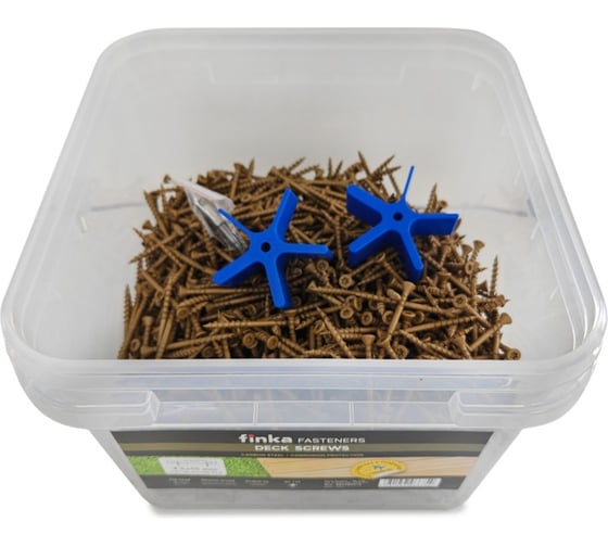 Саморезы для монтажа террас и фасадов Camo Deck Wood Screws 55x4,5 mm, C4, T20 1750 шт., с антикоррозийным покрытием, арт. 551750C4