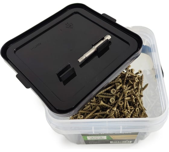 Саморезы для монтажа террас и фасадов Camo Deck Wood Screws 41x4,2 mm, C4, T20 350 шт., с антикоррозийным покрытием, арт. 41350C4
