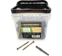 Саморезы для монтажа террас и фасадов Camo Deck Wood Screws 55x4,5 mm, C4, T20 350 шт., с антикоррозийным покрытием, арт. 55350C4