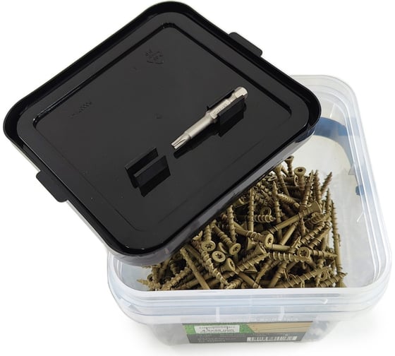 Саморезы для монтажа террас и фасадов Camo Deck Wood Screws 55x4,5 mm, C4, T20 350 шт., с антикоррозийным покрытием, арт. 55350C4
