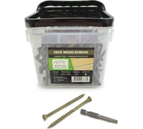 Саморезы для монтажа террас и фасадов Camo Deck Wood Screws 75x4,8 mm, C4, T25 350 шт., с антикоррозийным покрытием, арт. 75350C4