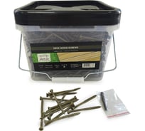 Саморезы для монтажа террас и фасадов Camo Deck Wood Screws 75x4,8 mm, C4, T25 1750 шт., с антикоррозийным покрытием, арт. 751750C4