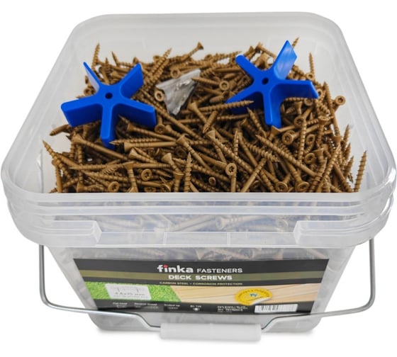 Саморезы для монтажа террас и фасадов Camo Deck Wood Screws 75x4,8 mm, C4, T25 1750 шт., с антикоррозийным покрытием, арт. 751750C4