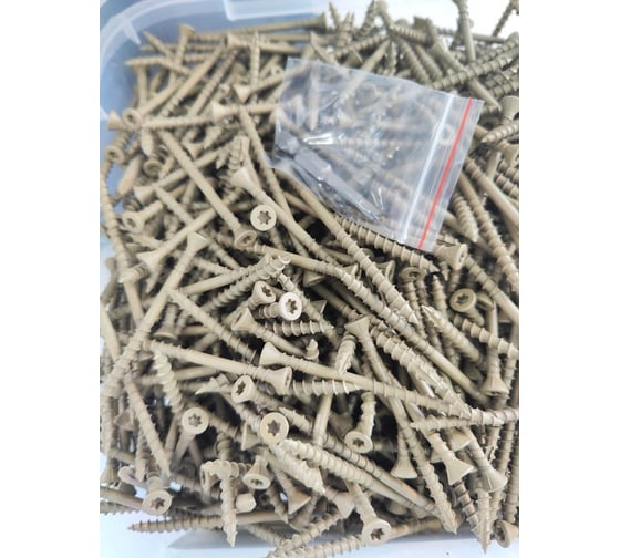 Саморезы для монтажа террас и фасадов Camo Deck Wood Screws 75x4,8 mm, C4, T25 1750 шт., с антикоррозийным покрытием, арт. 751750C4