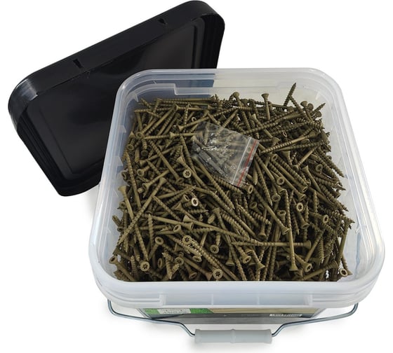 Саморезы для монтажа террас и фасадов Camo Deck Wood Screws 75x4,8 mm, C4, T25 1750 шт., с антикоррозийным покрытием, арт. 751750C4