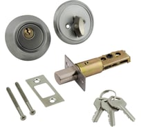 Врезной замок Marlok d1 ключ/вертушка, sn (никель) (blister) 011560