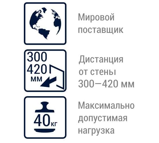 Настенный кронштейн для СВЧ MART 02м черный 17994