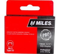 Скобы Miles тип 53 N3-14mm