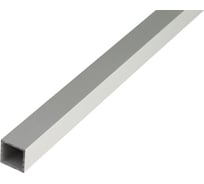 Квадратная алюминиевая трубка ALBERTS серебряная, 25x25x1,5x1000 мм 473549