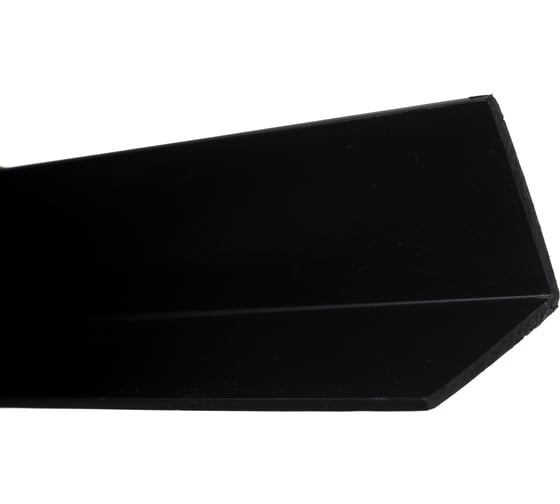Уголок ALBERTS ПВХ черн. 10x10x1х2000 усиленный 479107
