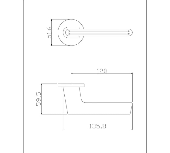 Дверные ручки ADDEN BAU RIVER S-486 GRAPHITE 940002023001