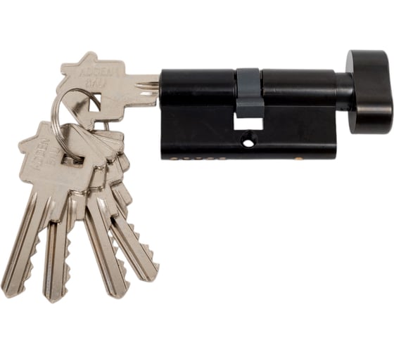 Цилиндр ADDEN BAU ключ-завёртка CYL 5-60 KNOB BLACK 940000001598