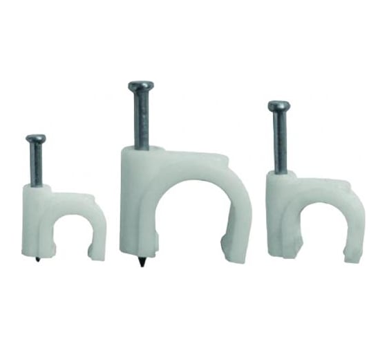 Скобы для кабеля FIT IT круглые 5 мм 50 шт 60325