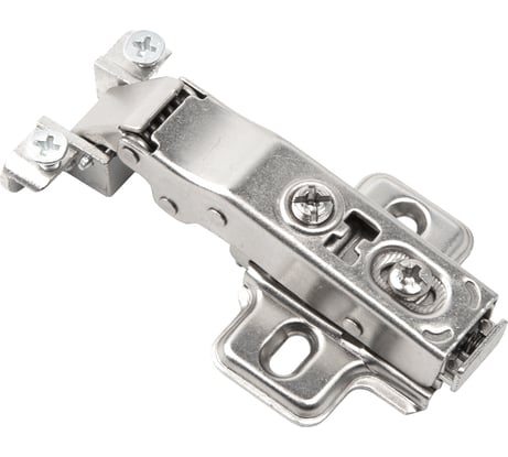 Петля для алюминиевого фасада Lemax PROF clip-on, накладная, с доводчиком, никель M330-Full