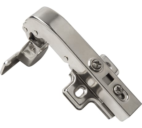 Петля Lemax PROF clip-on, с доводчиком, 105 градусов (для угла 90 градусов), никель M401-90(L)