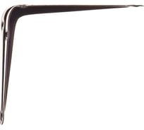 Угловой кронштейн с ребром СИБРТЕХ 100x125 мм, коричневый 94022