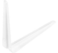 Угловой кронштейн с ребром СИБРТЕХ 175x225 мм, белый 94016