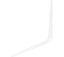 Угловой кронштейн с ребром СИБРТЕХ 400x450 мм, белый 94020