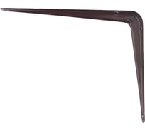 Угловой кронштейн с ребром СИБРТЕХ 75x100 мм, коричневый 94021