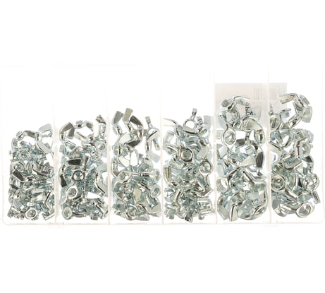 Набор гаек с барашком СИБРТЕХ 150 предметов 47606