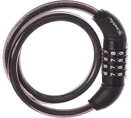 Тросовый универсальный замок с кодовым механизмом MATRIX 10х950 мм 91818