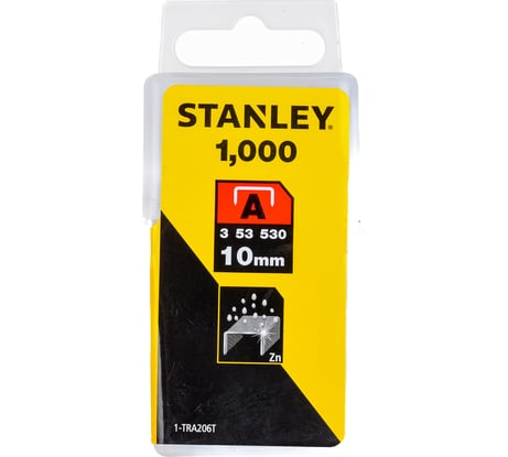 Скоба для степлера (10 мм; тип А(53); 1000 шт.) Stanley 1-TRA206T