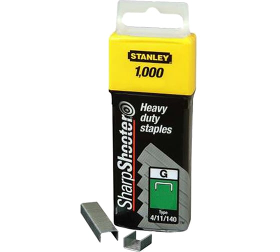 Скоба для степлера (6 мм; тип G(140); 1000 шт.) Stanley 1-TRA704T 1