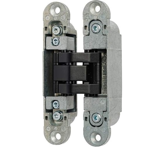 Скрытая петля OTLAV 3D, универсальная, 120x23 мм, 60 кг, c 4 накладками OTL0350.09/MP