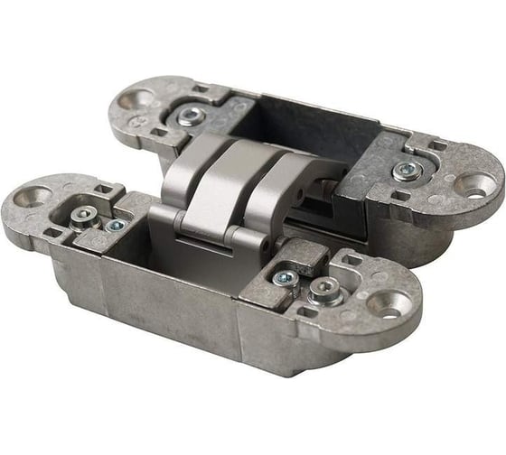 Скрытая петля OTLAV 3D, универсальная, с4 накладками, 120x30 мм, 60 кг, ЦАМ OTL1351.01/MP