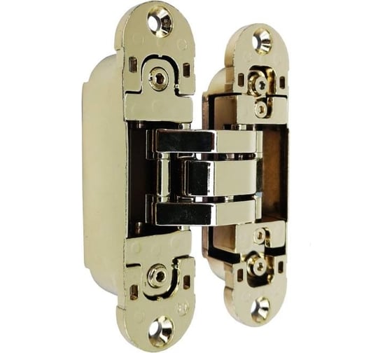 Скрытая петля OTLAV 3D, универсальная, с4 накладками, 120x30 мм, 80 кг, ЦАМ OTL0600.20/MP