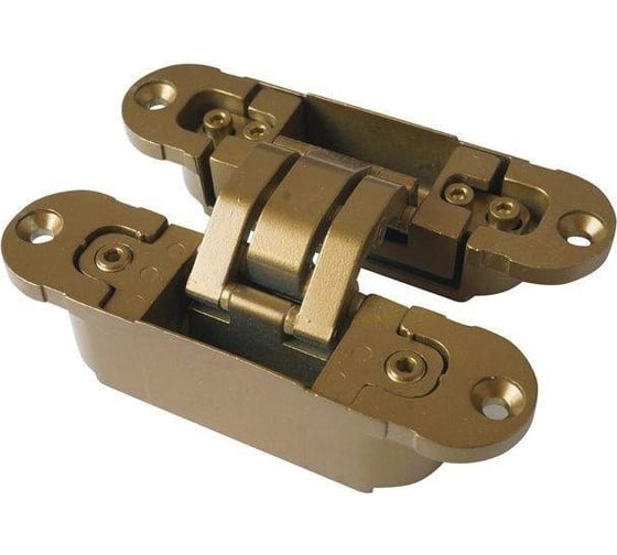 Скрытая петля OTLAV 3D, универсальная, с4 накладками, 120x30 мм, 60 кг, ЦАМ OTL0312.08/MP