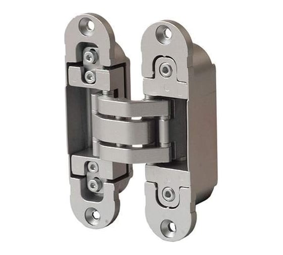 Скрытая петля OTLAV 3D, универсальная, с4 накладками, 120x30 мм, 80 кг, ЦАМ OTL0600.01/MP