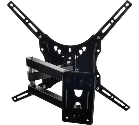Кронштейн для ТВ LEBEN наклонно-поворотный, 14"-55", до 45 кг, 50x50 до 400x400 мм, металл 469-205