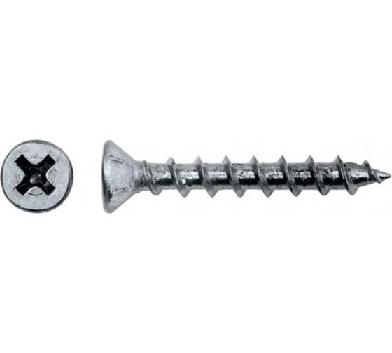 Оконный саморез ЦКИ 4.1x40, остроконечный, Ц, 250 шт. 52623