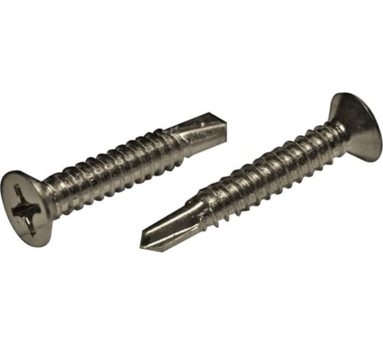 Саморез ЦКИ DIN 7504-O JP82 6.3x45, сверлоконечный, Ц, TX 30 50 шт. 77290 1