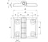 Универсальная шарнирная петля EMES ZMK50X63 3