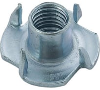 Мебельная врезная гайка BEFAST DIN 1624, цинк, М10x13, 500 шт. 1624F10500S