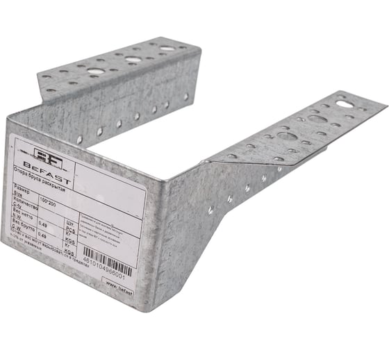 Раскрытая опора бруса BEFAST 100x200 мм OBR1002001S