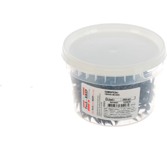 Саморез ШСГМ Tech-Krep 3,5х51 200 шт, ведро малое 111376