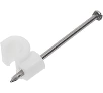 Скоба для кабеля, круглая А 3мм, 50шт - пакет Tech-Krep/Zitar 103644