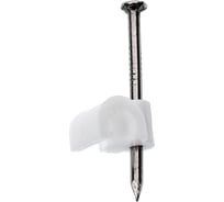 Скоба для кабеля, круглая А 4мм, 50шт - пакет Tech-Krep/Zitar 103645