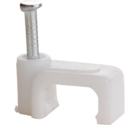 Скоба для кабеля, плоская Б 7мм, 50шт - пакет Tech-Krep 103657