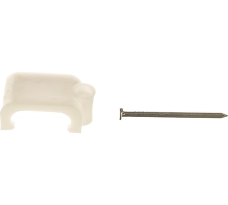 Скоба для кабеля, плоская Б 14мм, 30шт - пакет Tech-Krep 103662